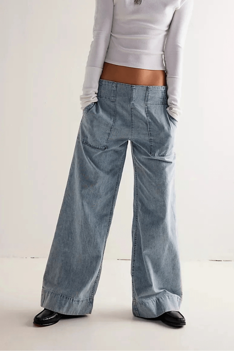 Cleo Everyday Wide - Leg Denim Pants - Black Thesis