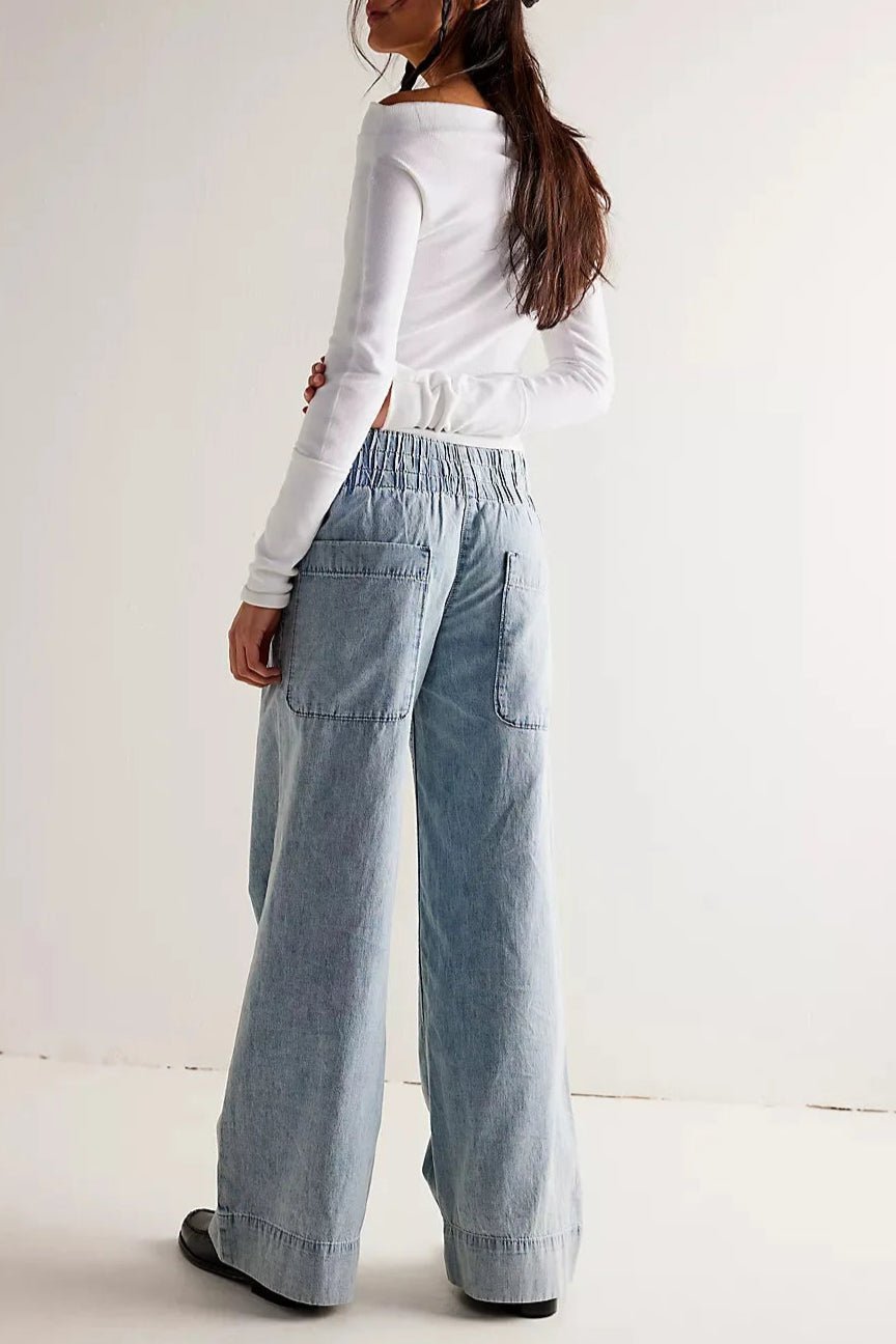 Cleo Everyday Wide - Leg Denim Pants - Black Thesis