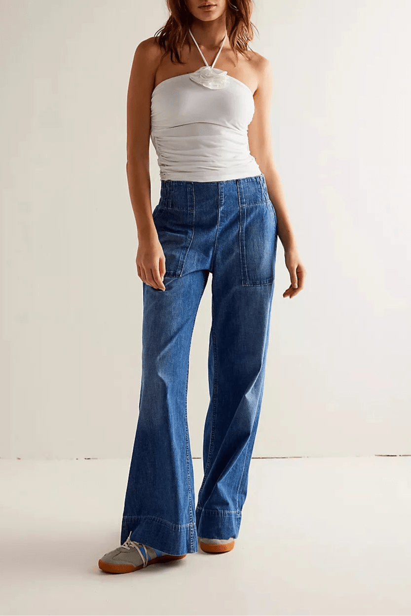 Cleo Everyday Wide - Leg Denim Pants - Black Thesis