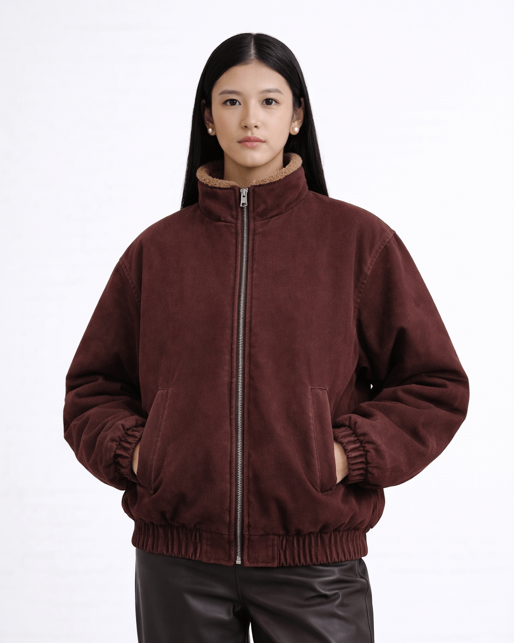 Essex Oversized Heavyweight Fleece Jacket - Black Thesis