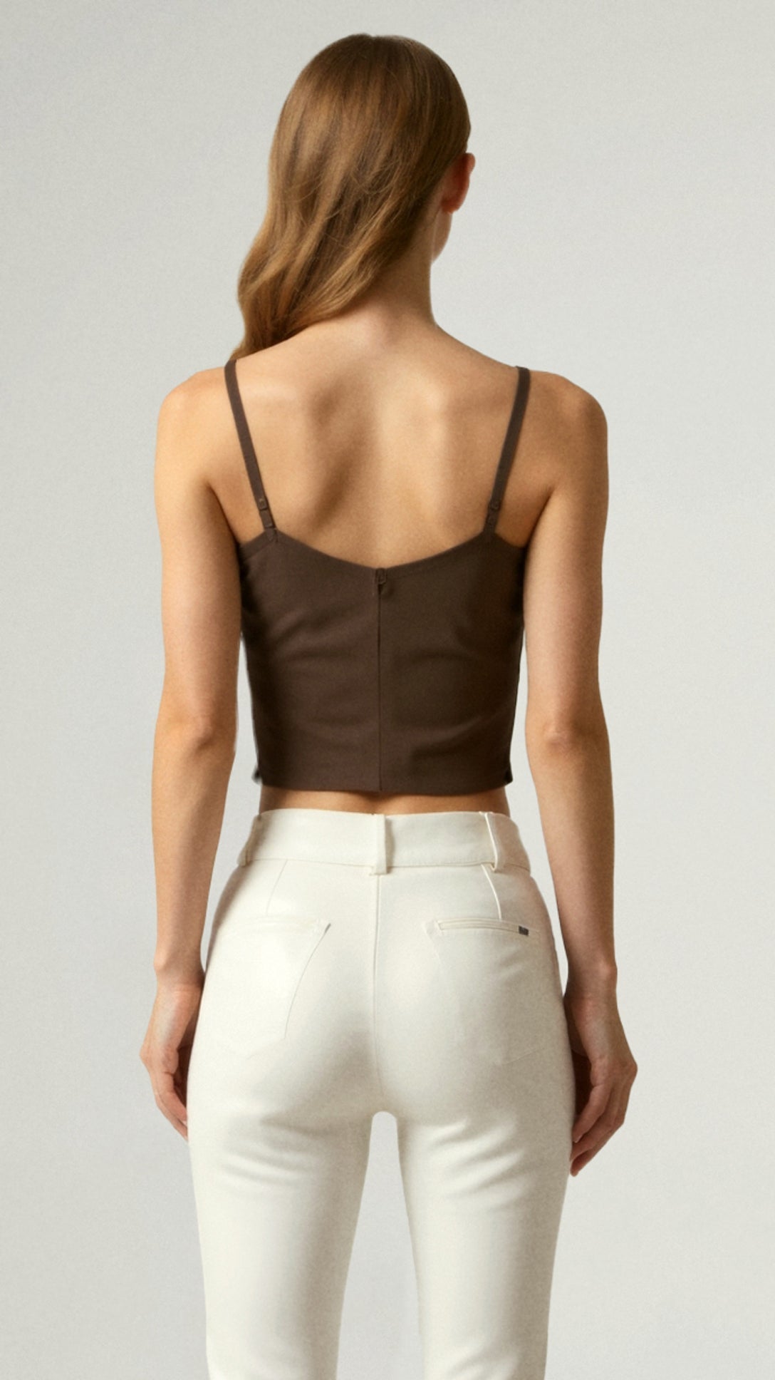 Mila Sweetheart Fitted Crop Top - Black Thesis