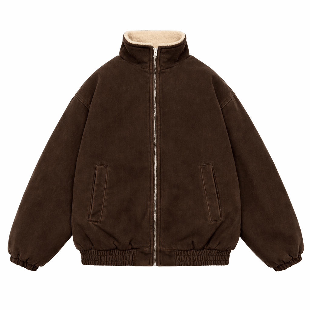 Essex Oversized Heavyweight Fleece Jacket - Black Thesis