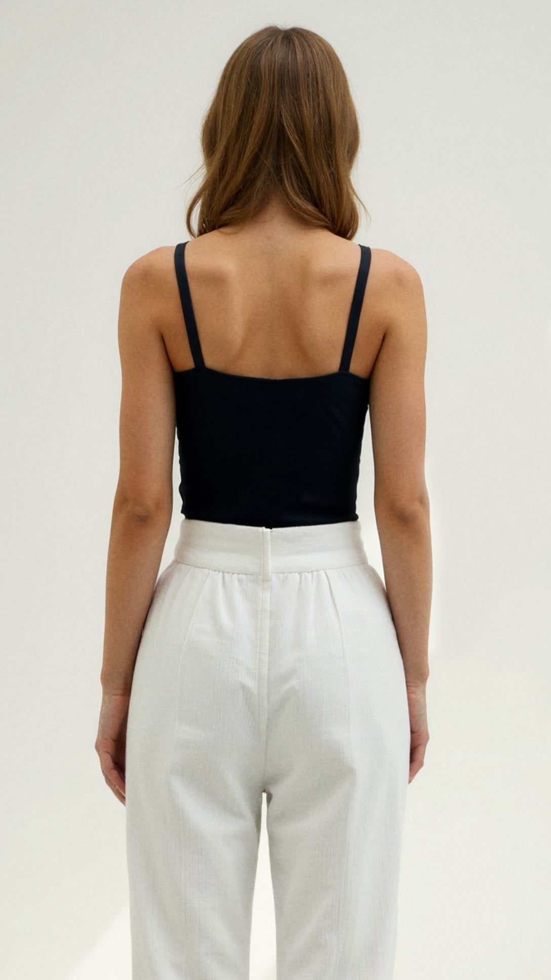 Mila Sweetheart Fitted Crop Top - Black Thesis