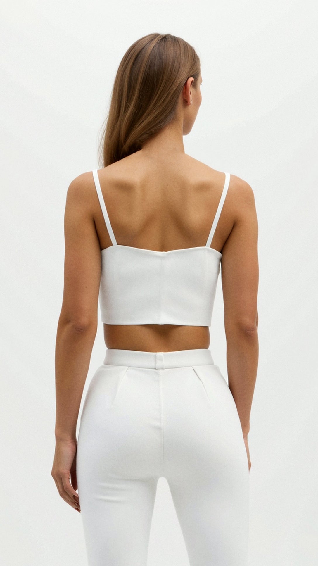 Mila Sweetheart Fitted Crop Top - Black Thesis
