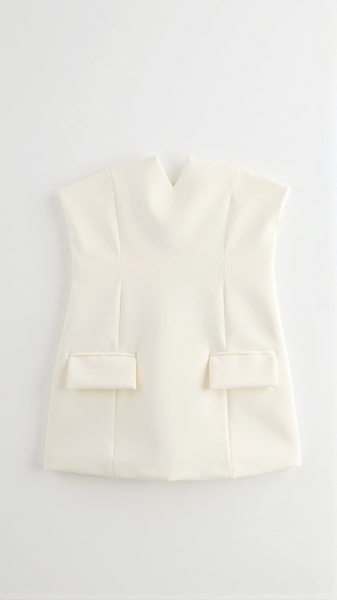 Muse Structured Strapless Peplum Top - Black Thesis